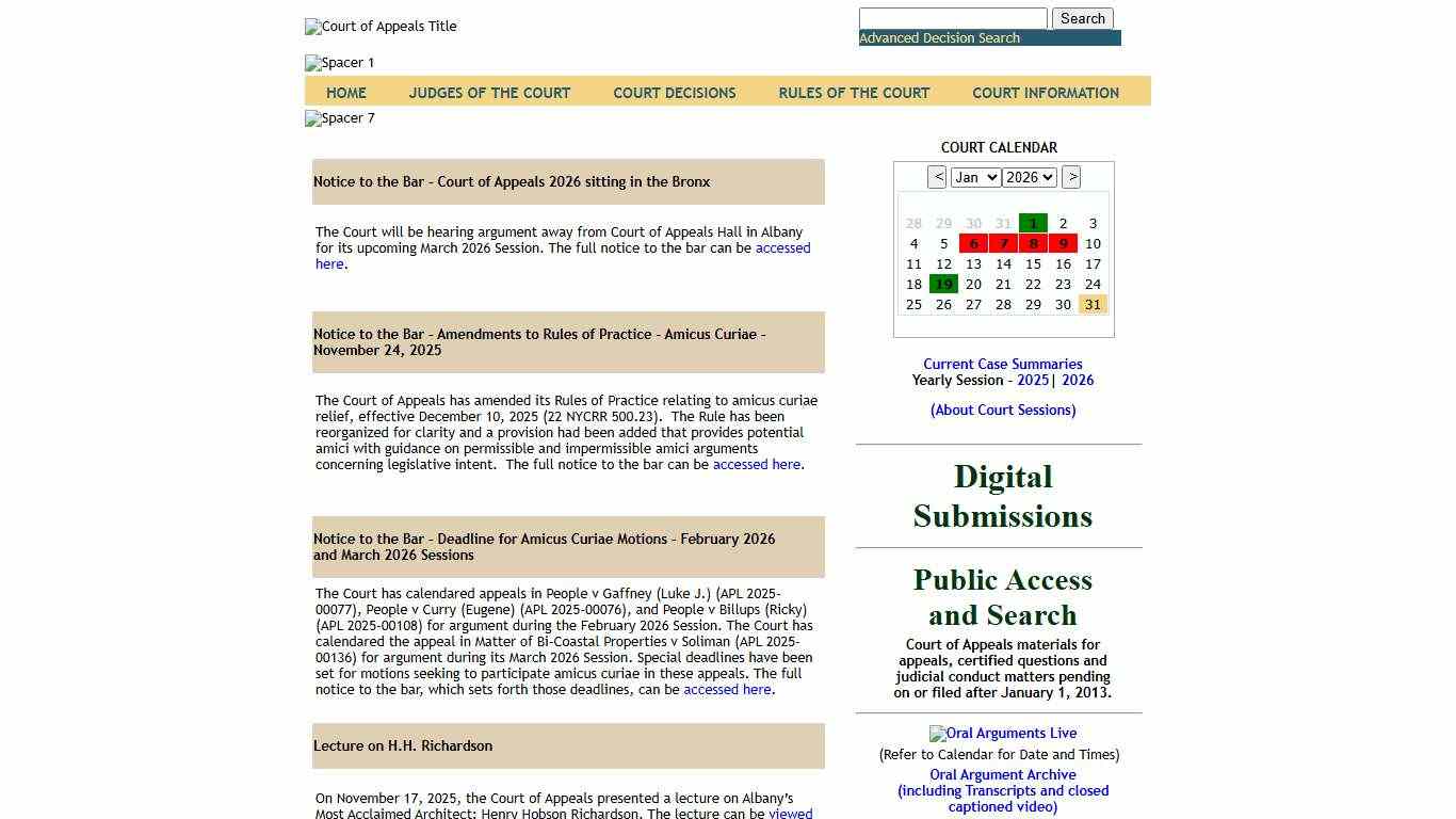 New York State Court of Appeals