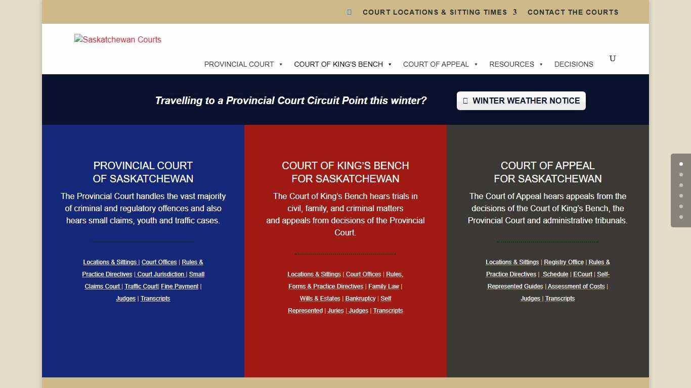Saskatchewan Courts - Saskatchewan Courts